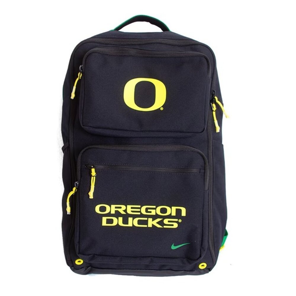 Nike Oregon Ducks 2024 Utility Speed Backpack One Size Black Yellow Green - Picture 4 of 11